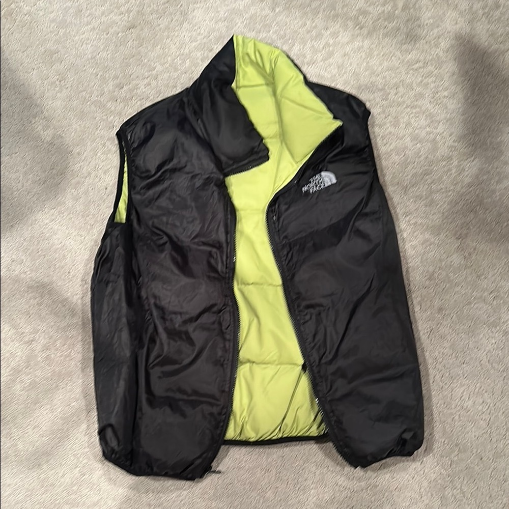 The North Face Black and Yellow Vest